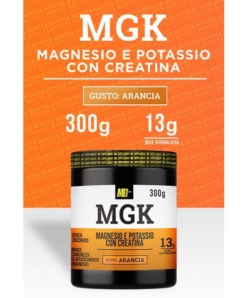 Mgk - Magnesium Potassium with Creatine 300g Flavour: Orange