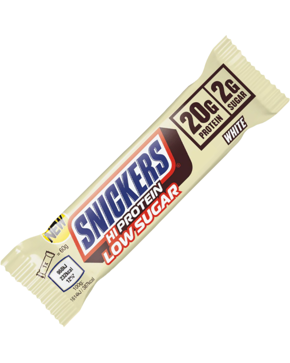 Mars Protein Snickers Barretta Low sugar Cioccolato Bianco 57gr