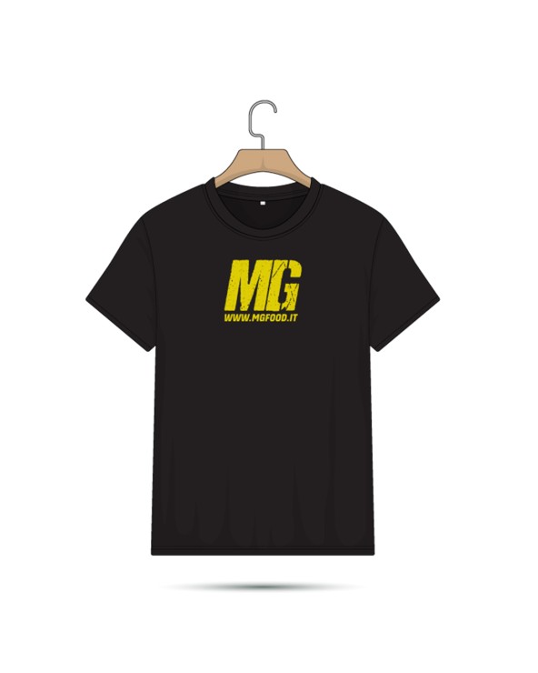 MG Food Unisex Black Cotton T-Shirt