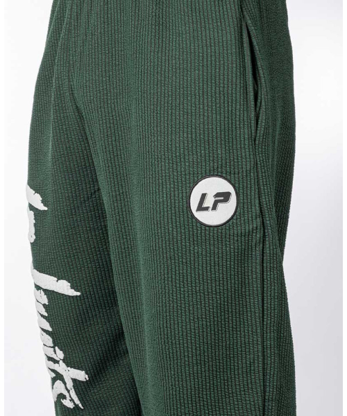 Limited Edition Green Ribbed Trousers - Legal Power Body Pants Boston