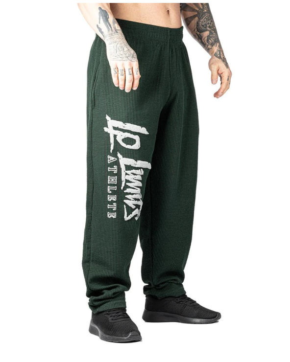 Limited Edition Green Ribbed Trousers - Legal Power Body Pants Boston