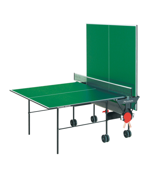 Garlando Ping Pong Training Indoor con Ruote Piano Verde C-112I