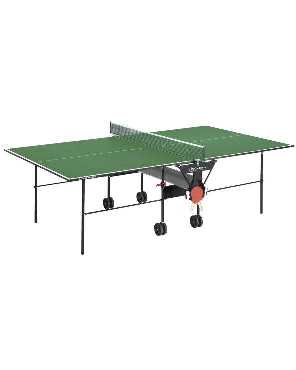 Garlando Ping Pong Training Indoor con Ruote Piano Verde C-112I