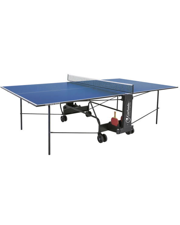 Garlando Ping Pong Challange Indoor con Ruote Piano Blu C-273I