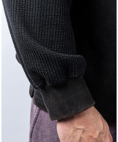 Sweater Bostonix - Legal Power Felpa Stonewashed Bostonix Nero