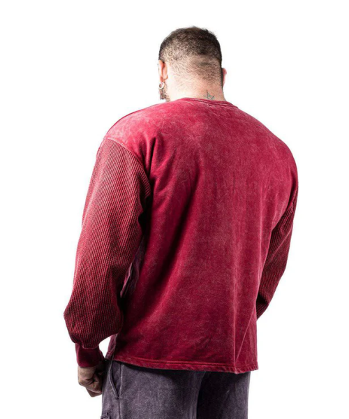 Sweater Bostonix - Legal Power Felpa Stonewashed Bostonix Rosso