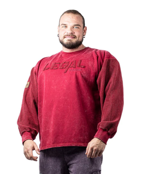 Sweater Bostonix - Legal Power Felpa Stonewashed Bostonix Rosso