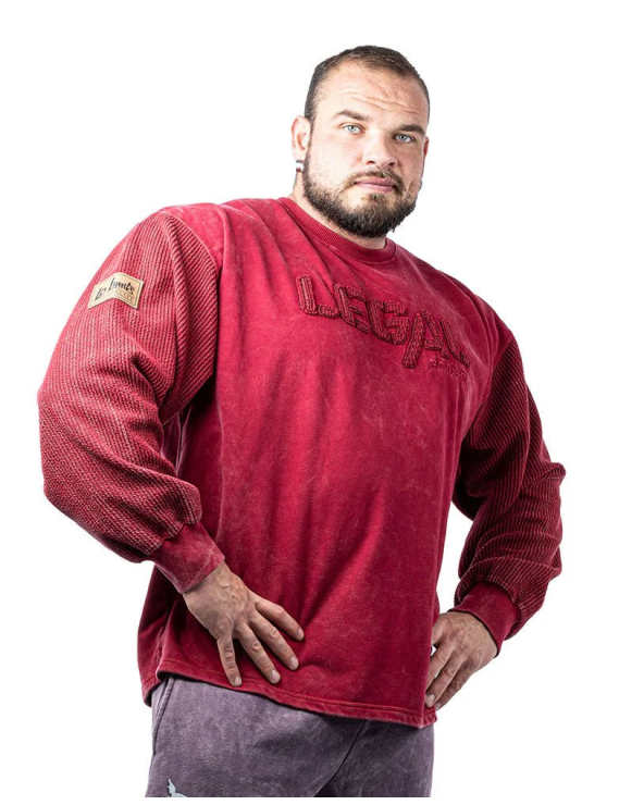 Sweater Bostonix - Legal Power Felpa Stonewashed Bostonix Rosso