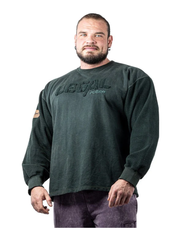 Sweater Bostonix - Legal Power Felpa Stonewashed Bostonix Verde