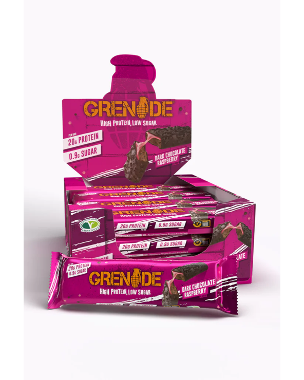 Grenade Protein Bar 60gr Dark Chocolate Raspberry