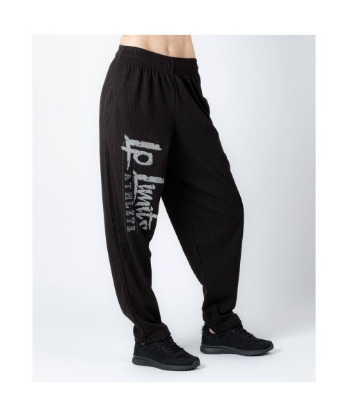 Black Ribbed Trousers - Legal Power Body Pants Boston