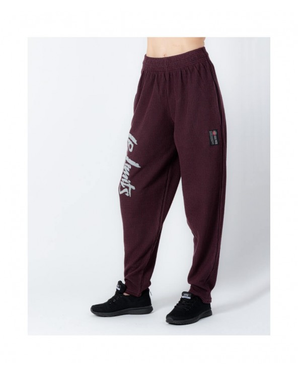 Bordeaux Ribbed Trousers - Legal Power Body Pants Boston