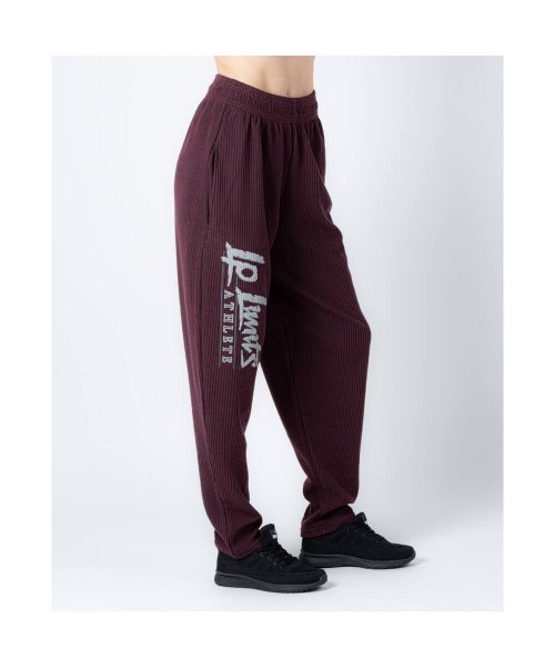 Bordeaux Ribbed Trousers - Legal Power Body Pants Boston