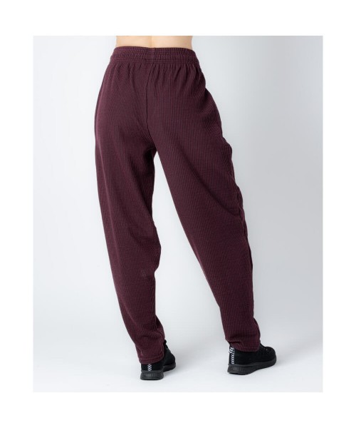 Bordeaux Ribbed Trousers - Legal Power Body Pants Boston