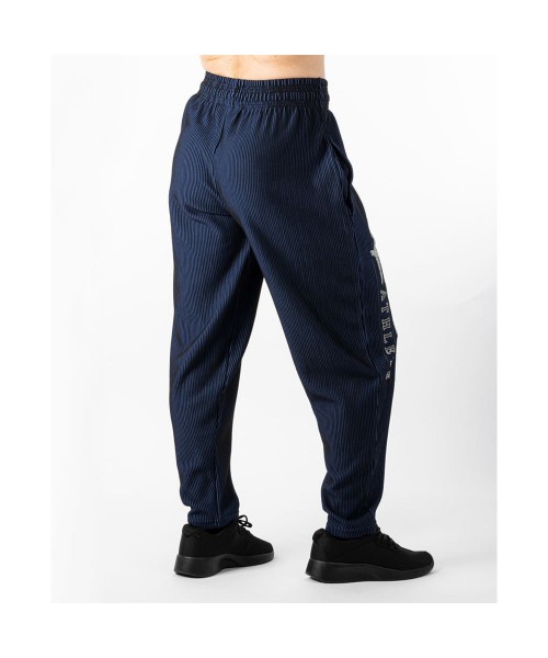 Women's Blue Ribbed Trousers - Legal Power "Ottoman"