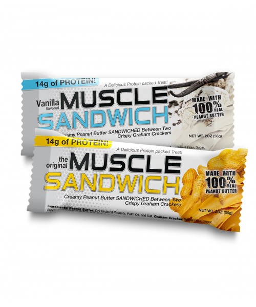 Muscle Sandwich Protein Bar Vanilla Flavor 56Gr