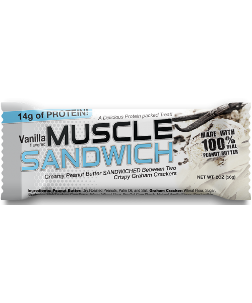 Muscle Sandwich Protein Bar Vanilla Flavor 56Gr