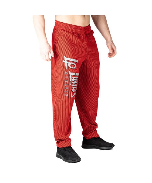 Red Ribbed Trousers - Legal Power Body Pants Boston