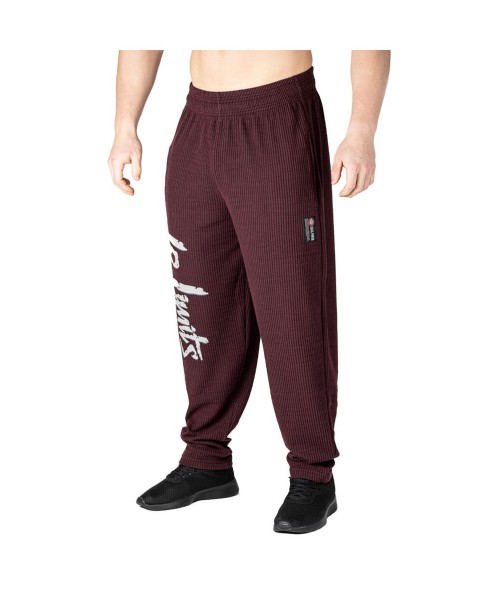 Bordeaux Ribbed Trousers - Legal Power Body Pants Boston