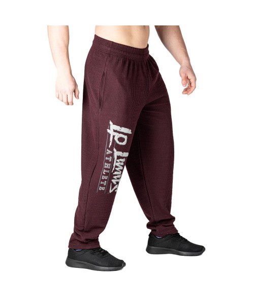 Bordeaux Ribbed Trousers - Legal Power Body Pants Boston