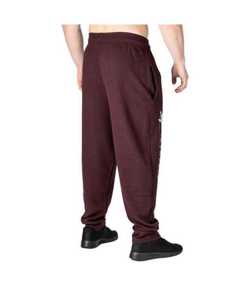 Bordeaux Ribbed Trousers - Legal Power Body Pants Boston